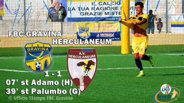 Gravina pareggia al debutto in serie D