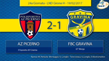 24a Giornata- LND Girone H: Az Picerno- FBC Gravina