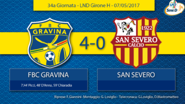 34a Giornata- LND Girone H: FBC Gravina- San Severo