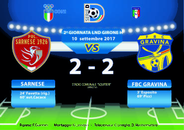 2a Giornata LND Girone H: Sarnese- FBC Gravina