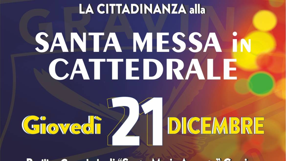 Messa di Natale Giovedì in Cattedrale per la FBC Gravina