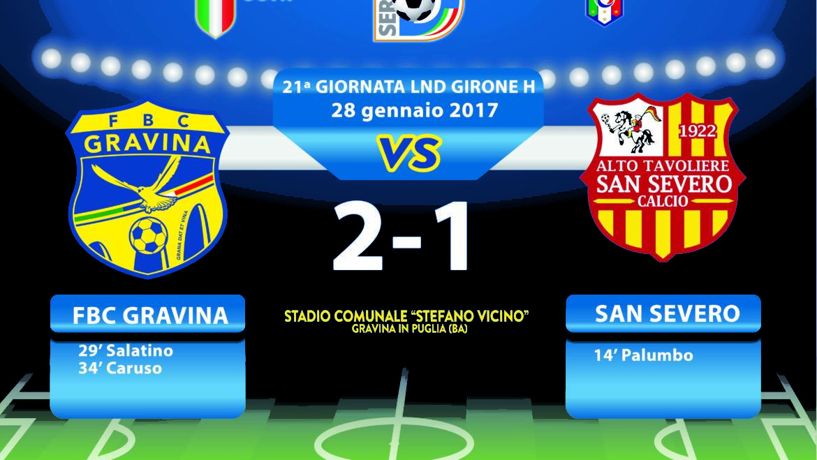 21a Giornata LND Girone H: FBC Gravina- Alto Tav. San Severo