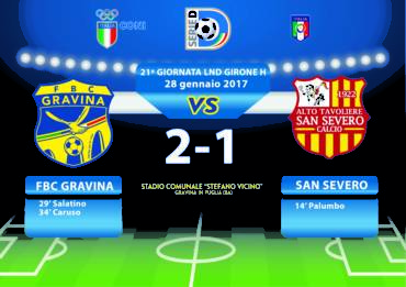 21a Giornata LND Girone H: FBC Gravina- Alto Tav. San Severo