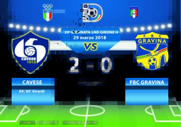 29a Giornata LND Girone H: Cavese- FBC Gravina