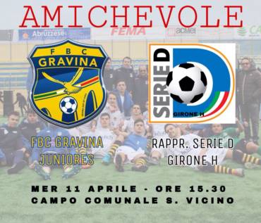 Amichevole di prestigio per la Juniores: al Vicino arriva la Rappresentativa Serie D