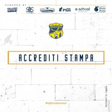 Regolamento accrediti stampa FBC Gravina – Gelbison