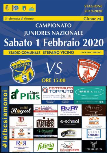 Juniores, sabato è Derby della Murgia al Vicino!