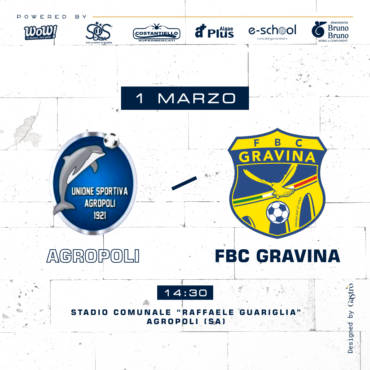 Sfida al fanalino di coda Agropoli per la FBC nella ventiseiesima giornata