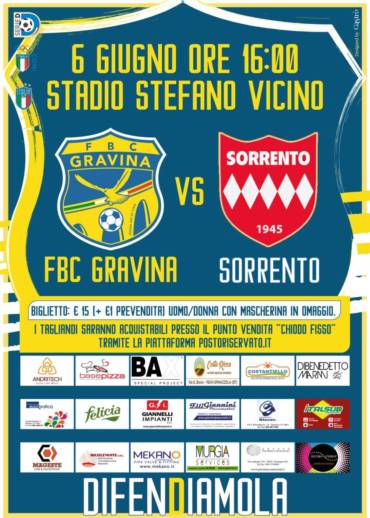 Gravina, vale una stagione! Battere il Sorrento per mantenere la serie D