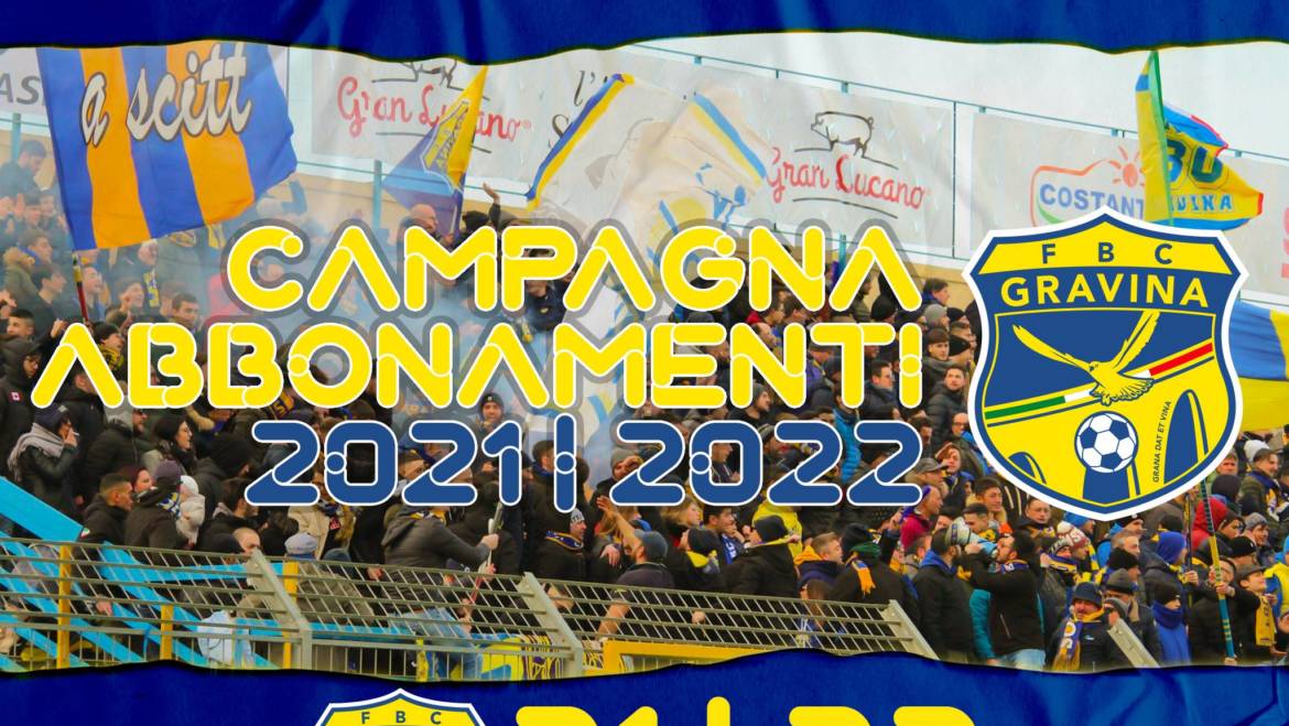 “Che bello è”, al via la campagna abbonamenti FBC 2021/2022