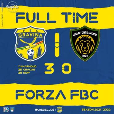 10a Giornata LND Girone H: FBC Gravina – Bitonto