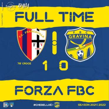 13a Giornata LND Girone H: Francavilla – FBC Gravina