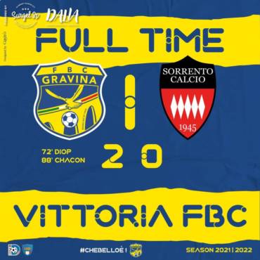 14a Giornata LND Girone H: FBC Gravina – Sorrento