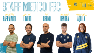Staff medico FBC 2022/2023: confermato il dott. Bruno a capo dell’equipe di lavoro