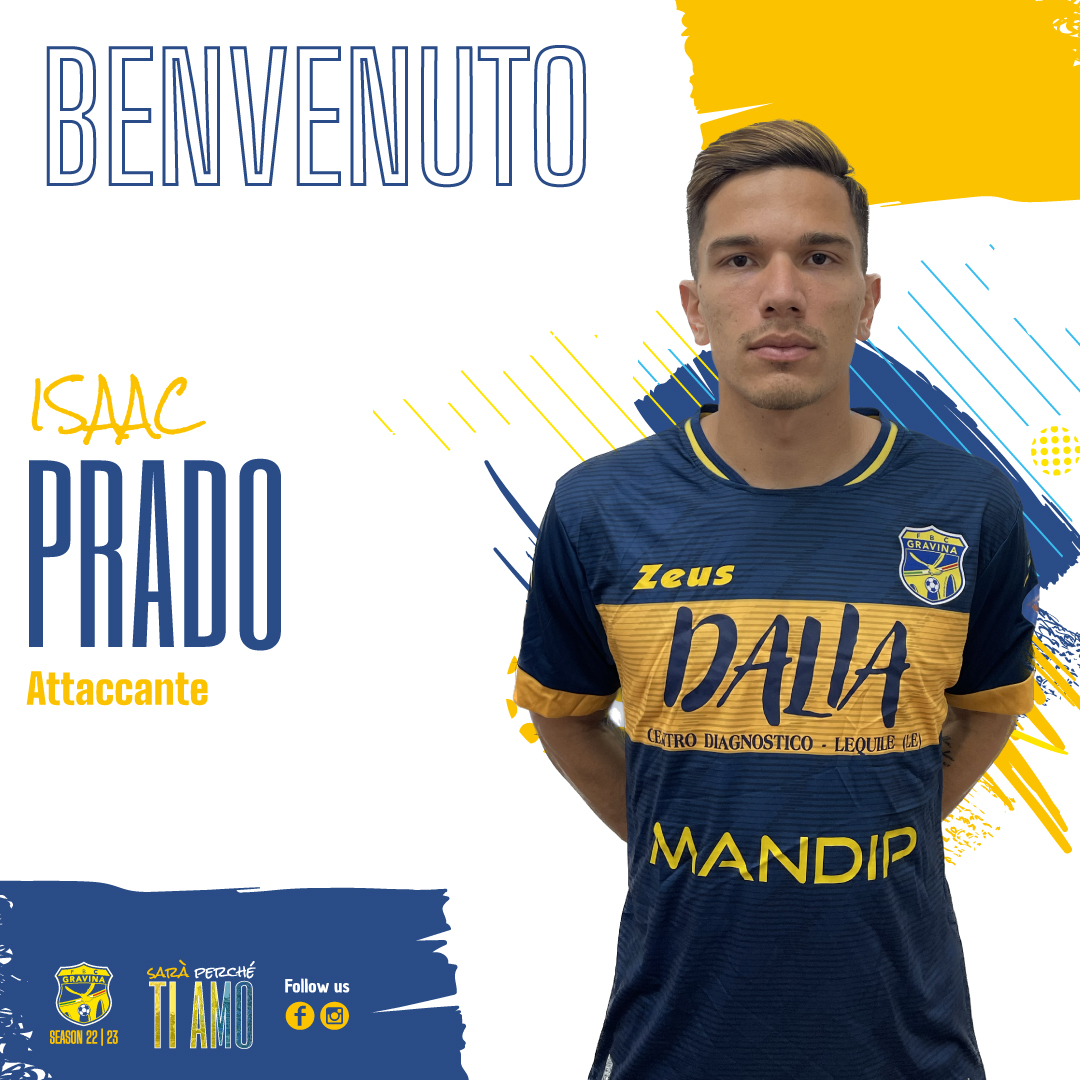 Isaac Prado Oliveira è un nuovo calciatore della FBC Gravina