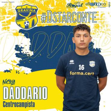 D’Addario è un nuovo calciatore della FBC Gravina